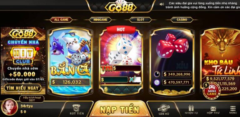 Top 3 Game Go88 Đỉnh Cao Nên Trải Nghiệm Ngay!